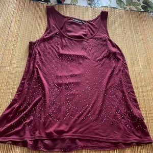 Maroon Apt 9 Sequin Top
